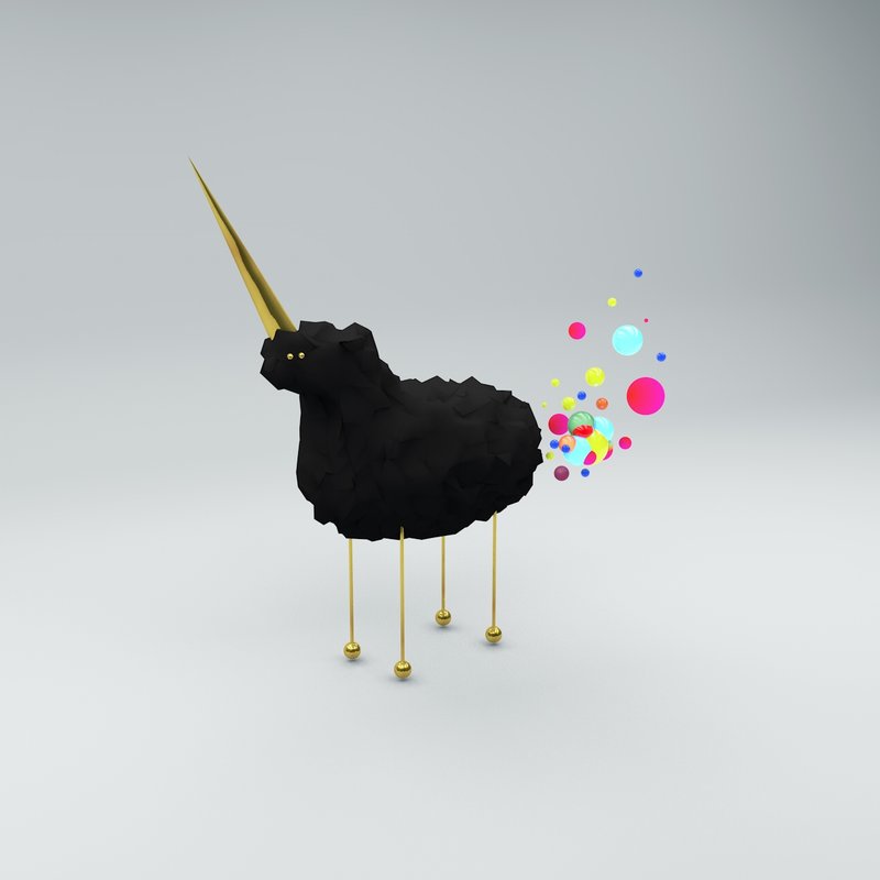 Furzendes Einhorn von Joaquim Pimenta